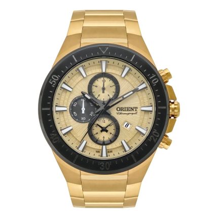 Relógio Orient Masculino Cronógrafo MGSSC049 Dourado