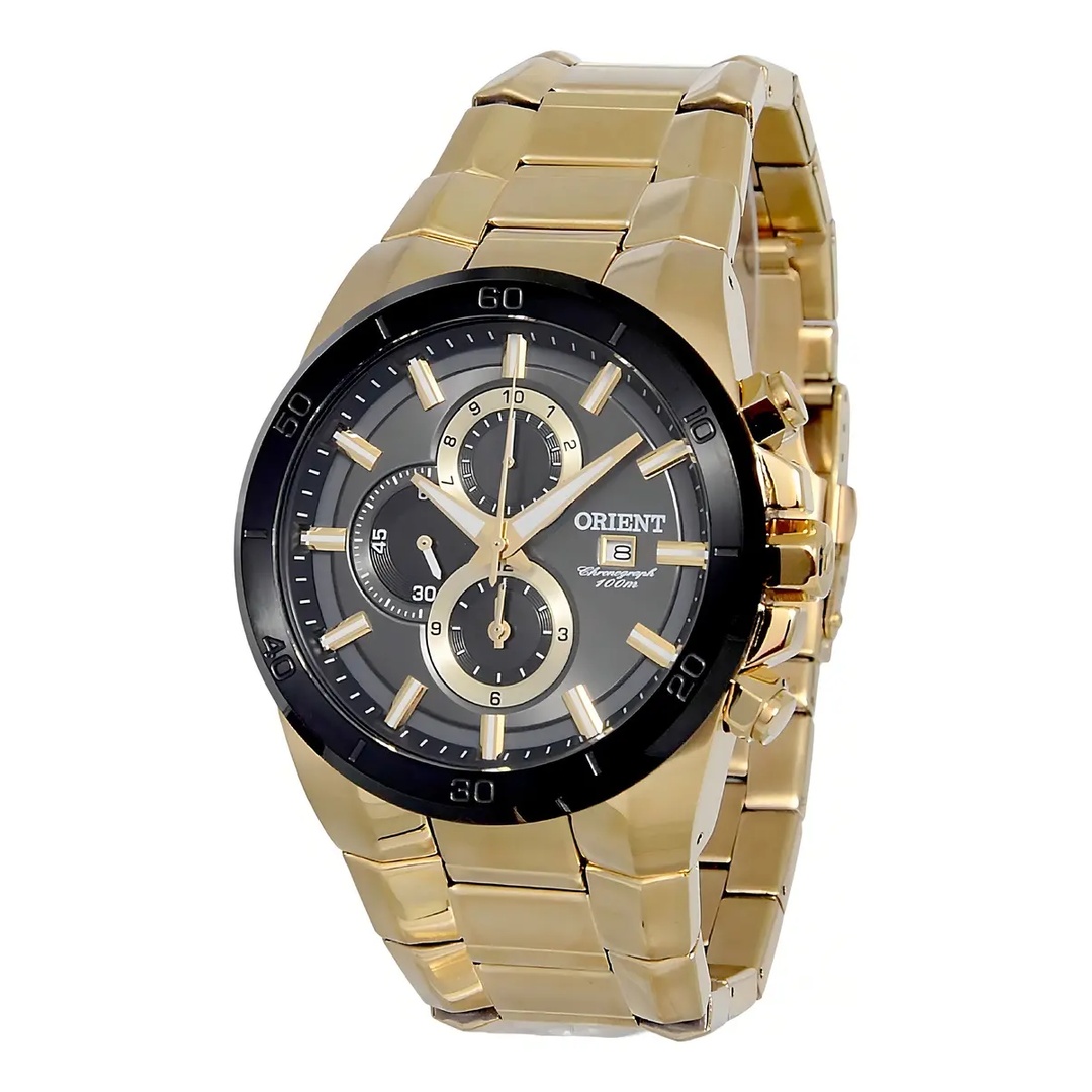 relogio_dourado_1080x1080_2 Relógio Orient Masculino Cronógrafo MGSSC004 G1KX Dourado - Imagem 1